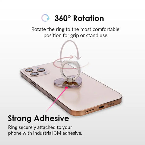 Grey Stardust Phone Ring