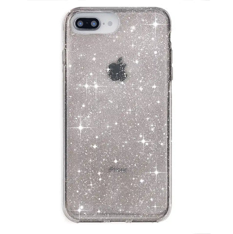 Grey Stardust Glitter iPhone Case