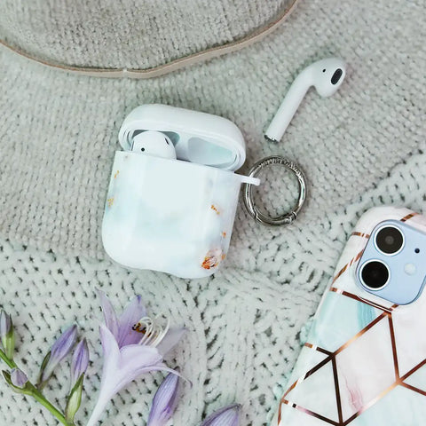 Grey Clouds Marble AirPods Case