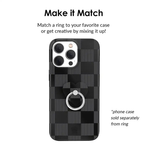 Noir Vibe Checkered Phone Ring