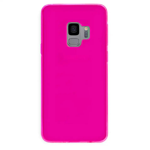Neon Pink Clear Samsung Case
