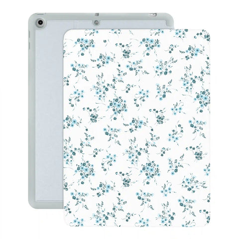 French Blue Floral iPad Case