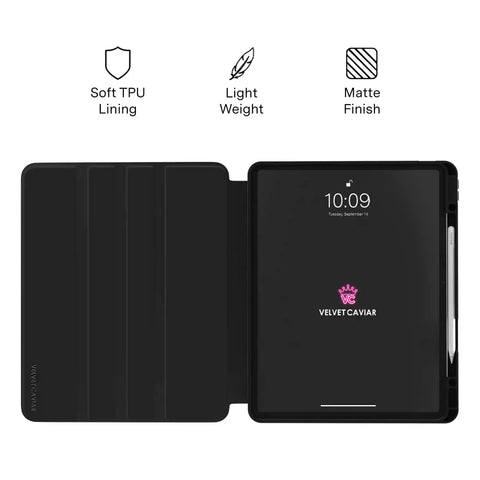 Black Leopard iPad Case