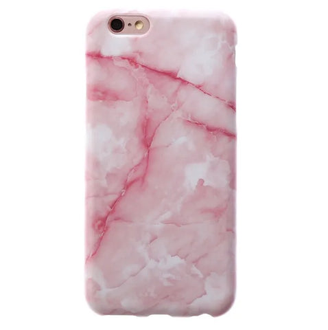 Pink Streak Marble iPhone Case