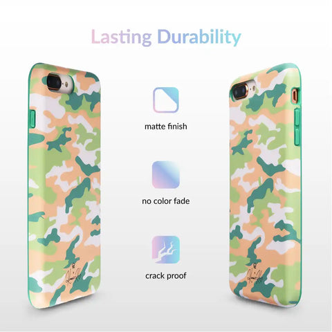 Olive Camo iPhone Case by Kendall Vertes