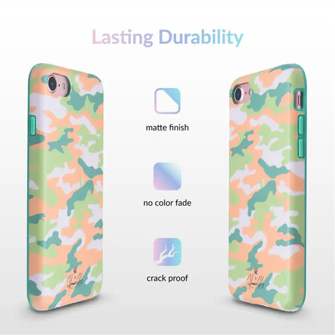 Olive Camo iPhone Case by Kendall Vertes