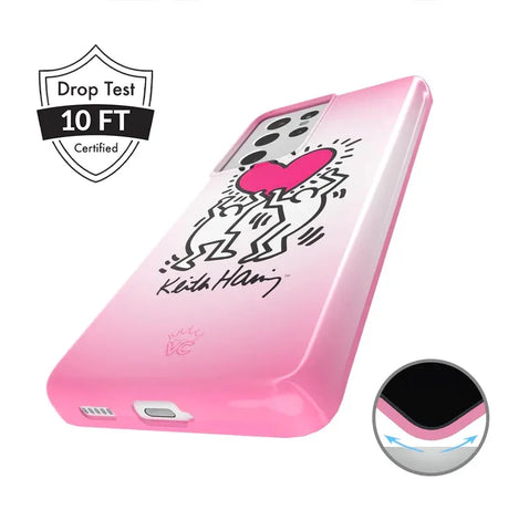 Keith Haring Pink Heart Samsung Case