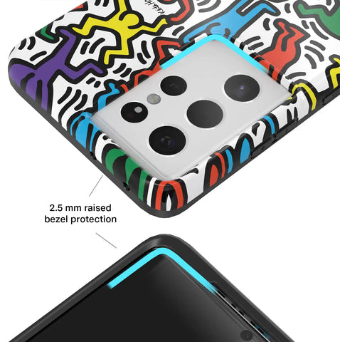 Keith Haring Rainbow Dancers Samsung Case