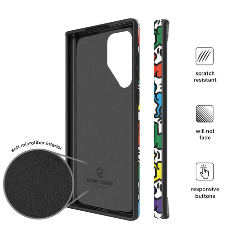 Keith Haring Rainbow Dancers Samsung Case
