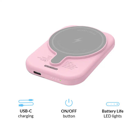 Peppermint Princess Portable MagSafe Charger Power Pack