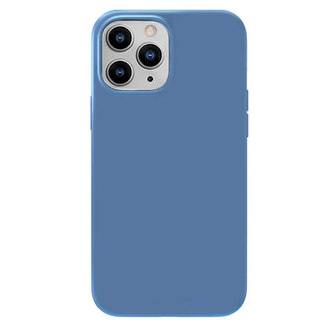 Linen Blue Silicone iPhone Case