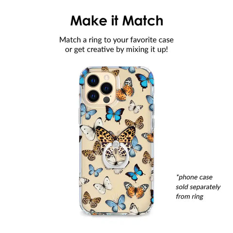 Leopard Butterfly Phone Ring