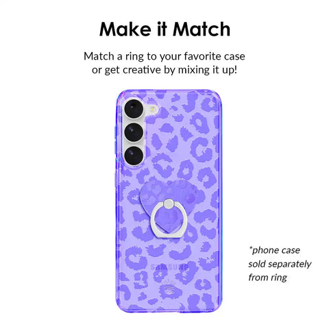 Electric Purple Leopard Phone Ring