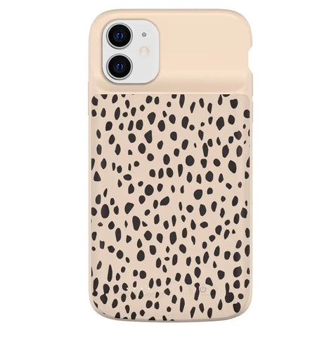 Spotted Cheetah iPhone Charging Case