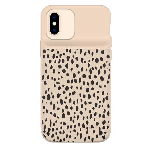 Spotted Cheetah iPhone Charging Case