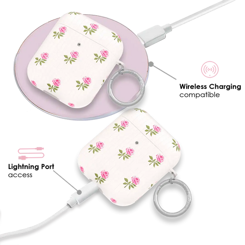 Pink Peony Floral AirPod Case