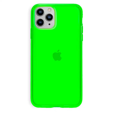 Neon Green Clear iPhone Case