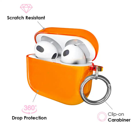 Neon Orange AirPod Case