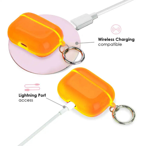 Neon Orange AirPod Case
