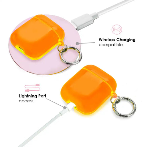 Neon Orange AirPod Case