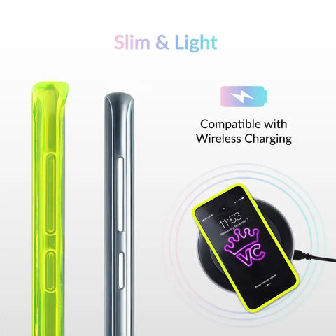 Neon Yellow Clear Samsung Case