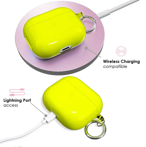 Neon Yellow AirPods Case