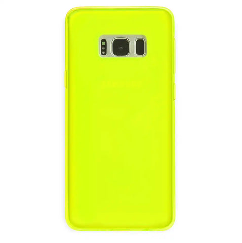 Neon Yellow Clear Samsung Case