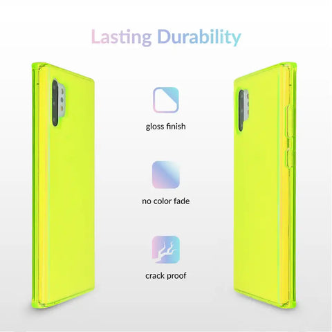 Neon Yellow Clear Samsung Case
