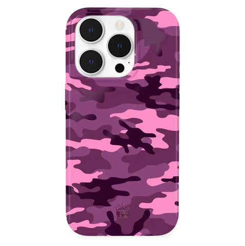 Magenta Camo iPhone Case