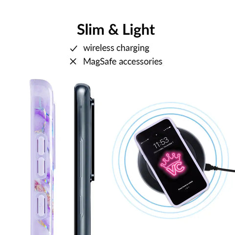 Purple Holo Moonstone Samsung Case