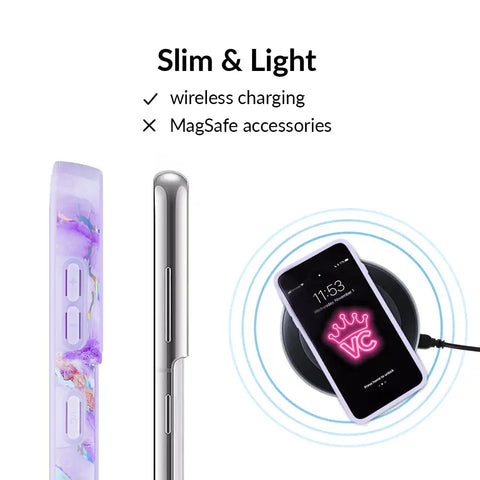 Purple Holo Moonstone Samsung Case