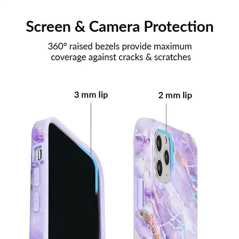 Purple Holo Moonstone iPhone Case
