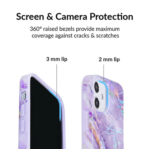 Purple Holo Moonstone iPhone Case