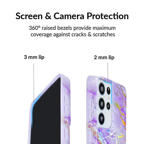 Purple Holo Moonstone Samsung Case