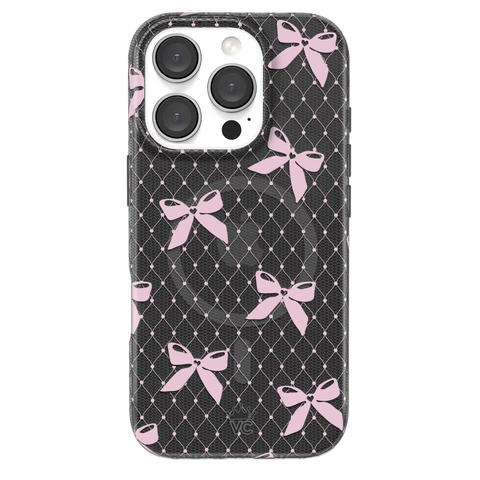 Lacy Pink Bows iPhone Case
