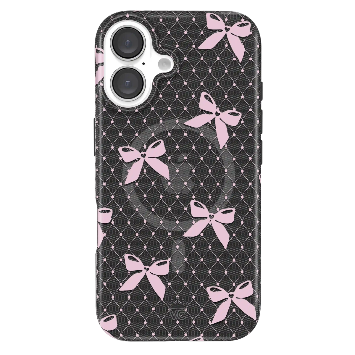 Lacy Pink Bows iPhone Case