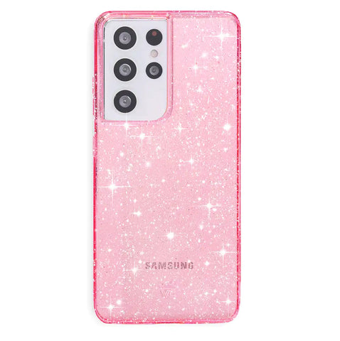 Pink Stardust Glitter Samsung Case