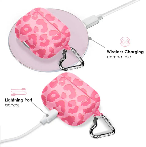 Candy Pink Leopard AirPod Case