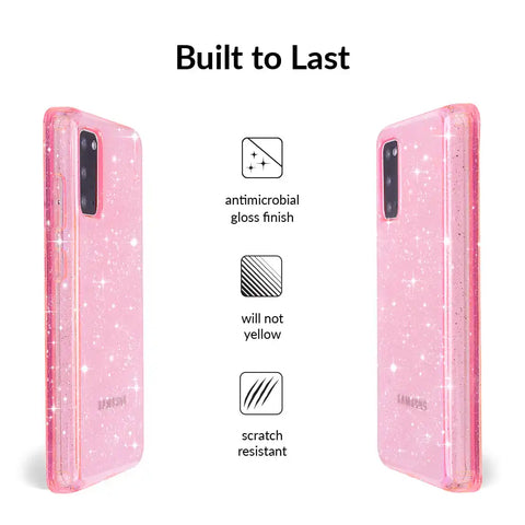 Pink Stardust Glitter Samsung Case