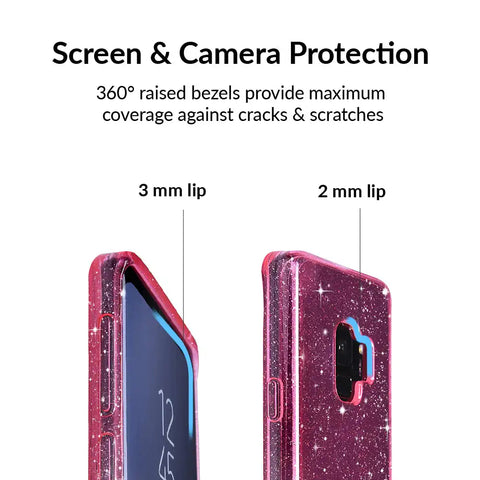 Pink Stardust Glitter Samsung Case