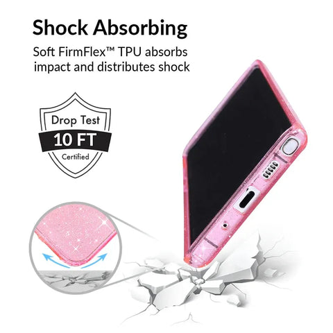 Pink Stardust Glitter Samsung Case
