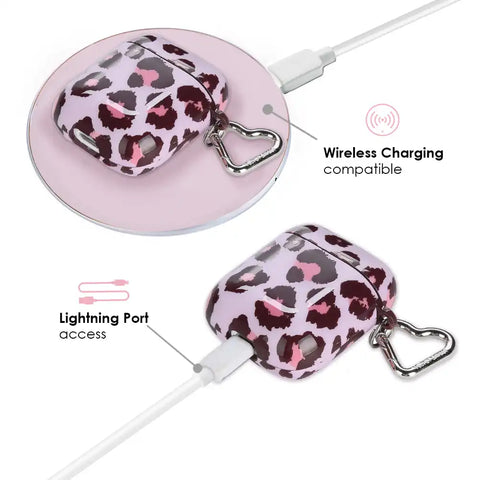 Purrfect Pink Leopard AirPod Case