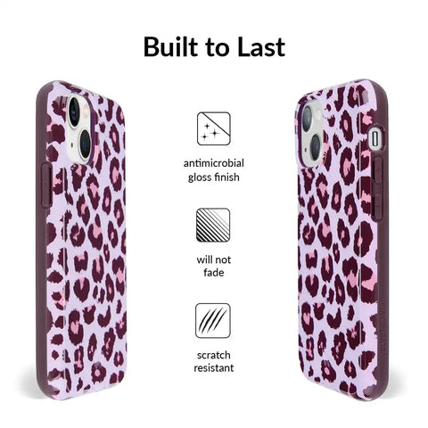 Purrfect Pink Leopard iPhone Case