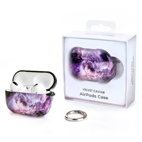 Purple Stone AirPods Case