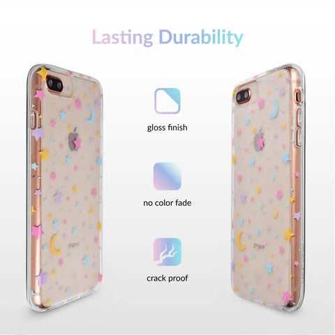 Pastel Starry Night Clear iPhone Case