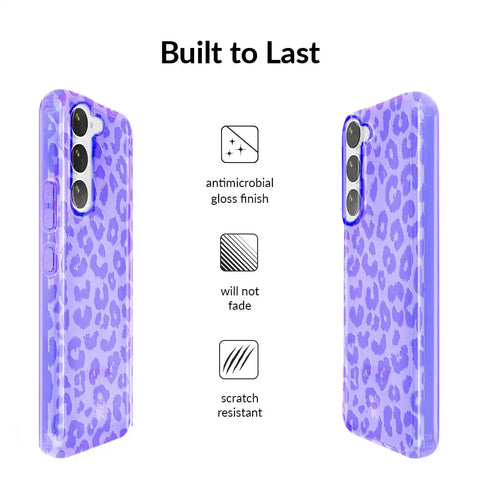Electric Purple Leopard Samsung Case