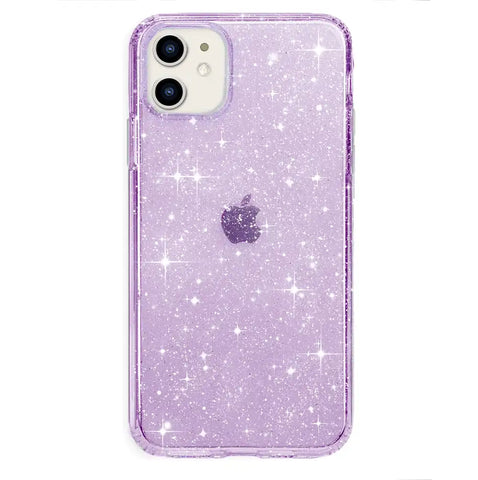 Lilac Stardust Glitter iPhone Case