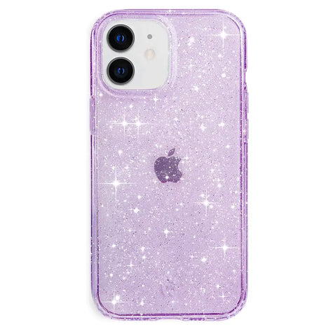 Lilac Stardust Glitter iPhone Case