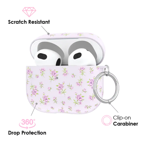 Dainty Lilac Floral AirPod Case