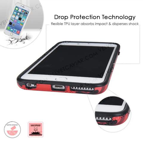 Red Camo iPhone Case